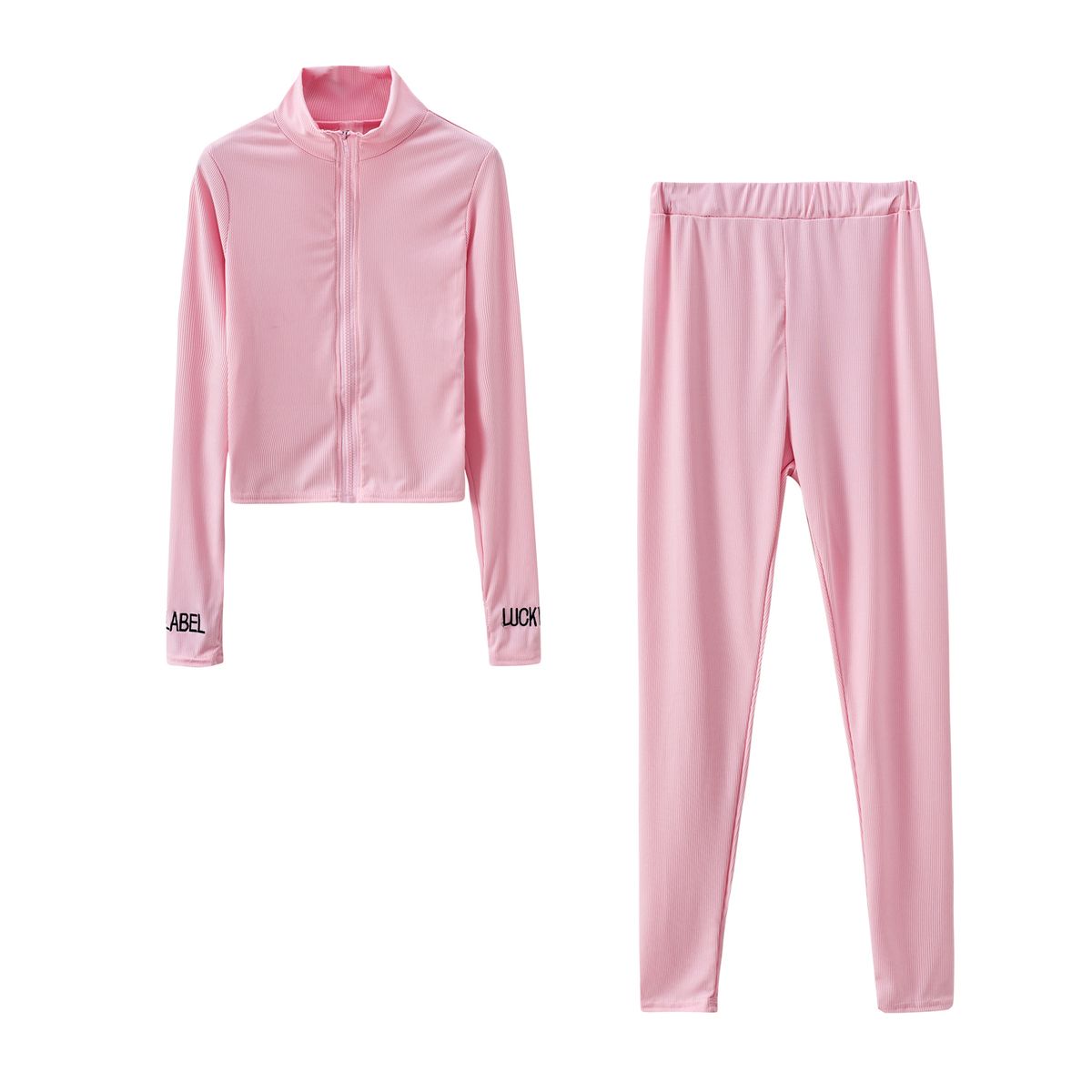 Women's Sport Top And Bottom Set Pink