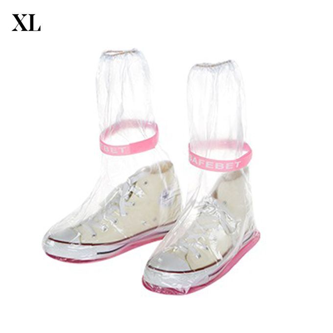 1 Pair Outdoor Waterproof Non-slip Overshoes-Transparent