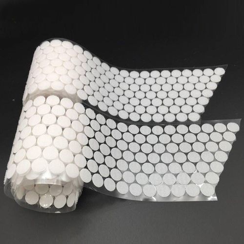 1000PCS Round Coins Dots Self Adhesive Coin Hook Loop Stick On Tape Discs Circle # 10mm
