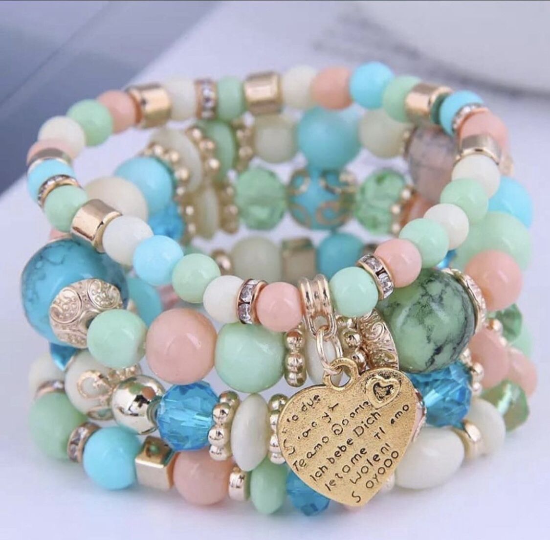 Fancy Hand Beaded Bracelets  Set For  Women