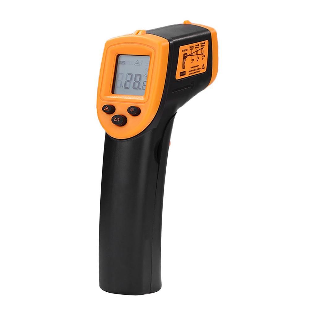 HW600 Handheld Non-Contact Infrared Thermometer LCD Display Temperature Meter, Digital IR Industrial Thermometer Laser Pyrometer Thermometer, -50~600°C/-58~1122°F (NOT for Humans), Battery Not Included