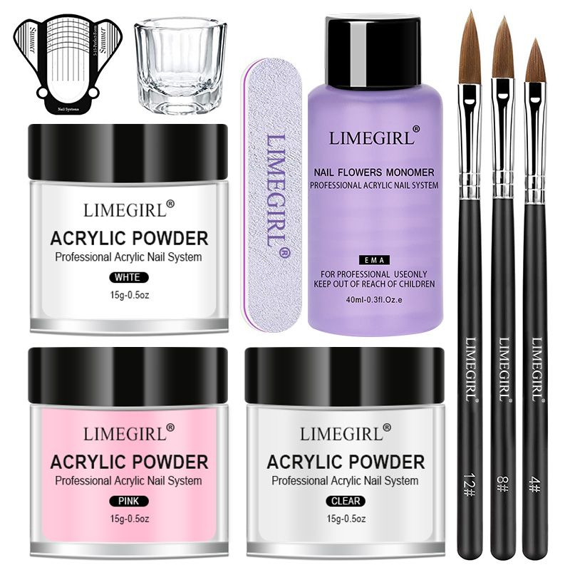 Acrylic Powder With Acrylic Liquid Manicure Set