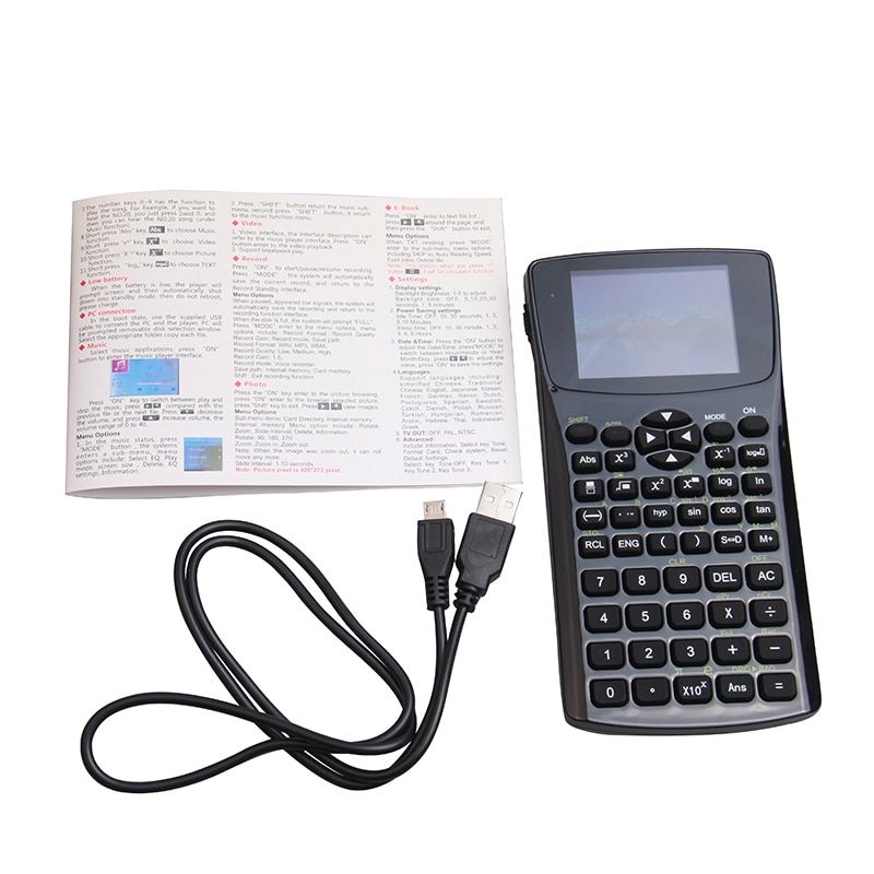 2.4 Inch Calculator Multi-function E-book Built-in 900mah Battery Support Music And Movie Calculator Scientific Calculator