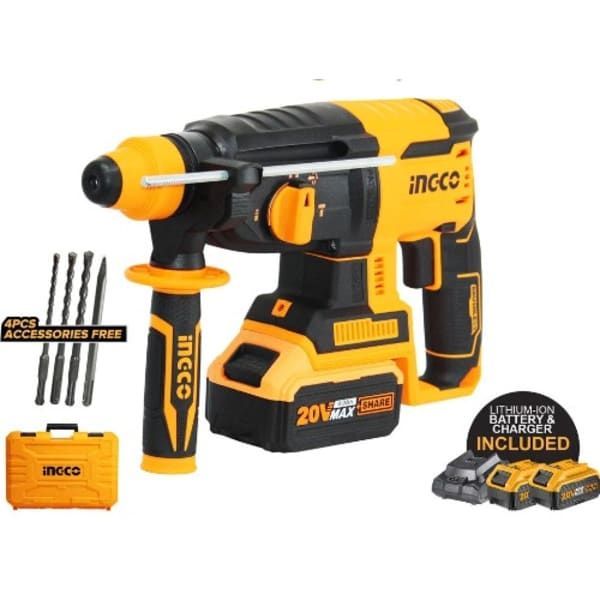 Lithium-Ion 20V Cordless Rotary Hammer & Drill Combo Kit -