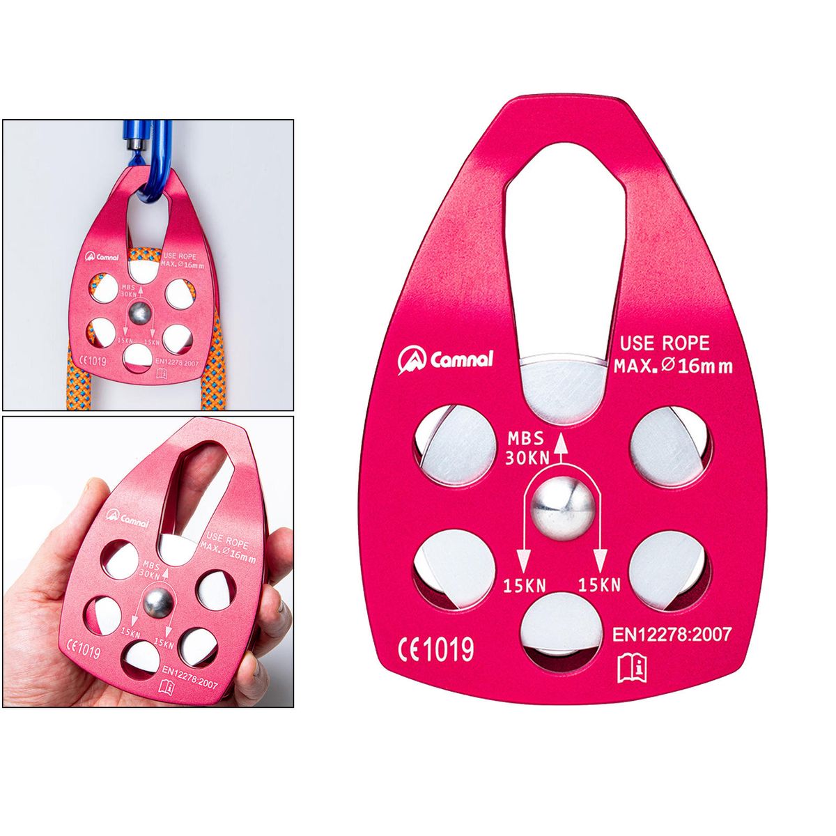 Qualified Pulley Gear Mountaineering Rock Climbing Red