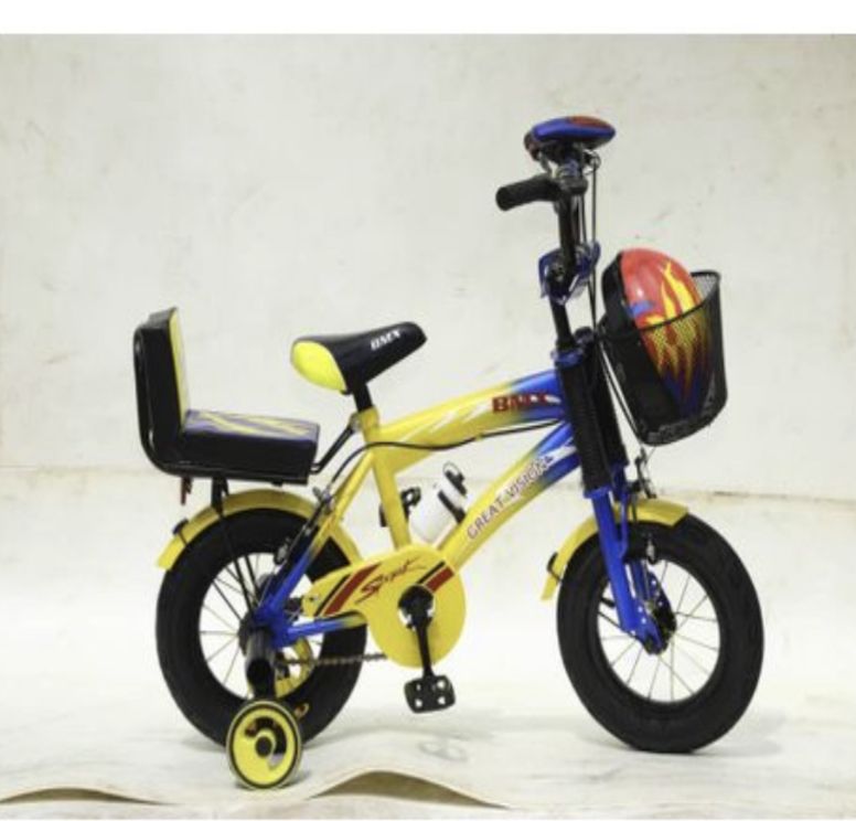 Unisex Children Kids Sport Bicycles With Helmet-12 Inches (2-6)