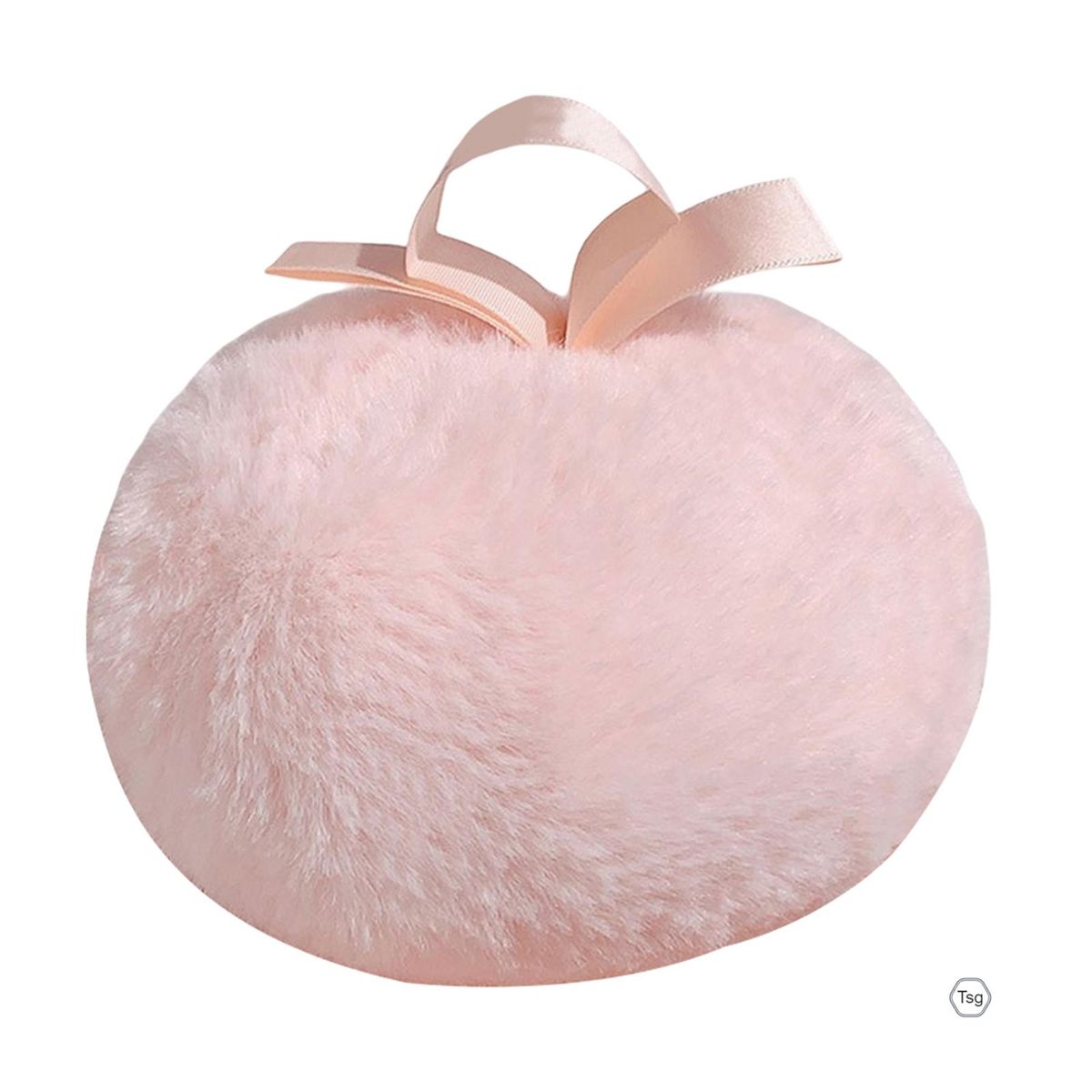Soft Plush Peach Cosmetic Puff Blusher Reusable Soft Powder