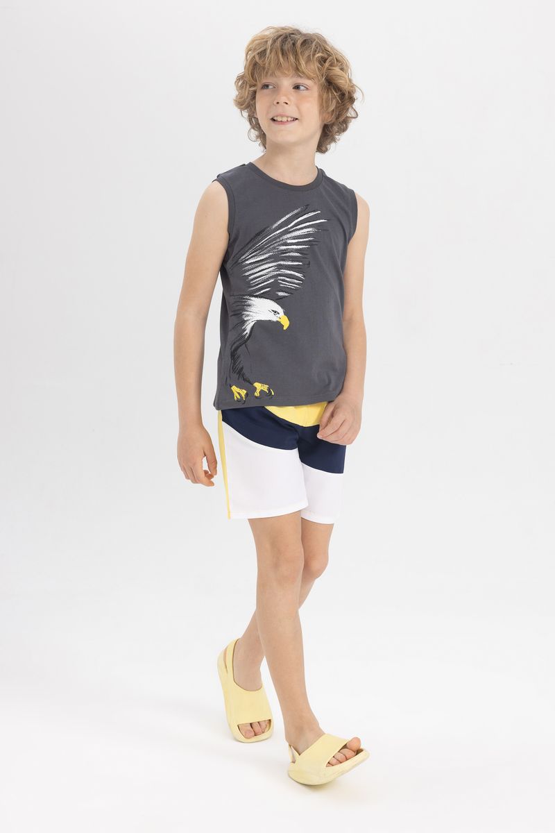 Boy Special Collection Regular Fit Woven Swimming Short - Yellow