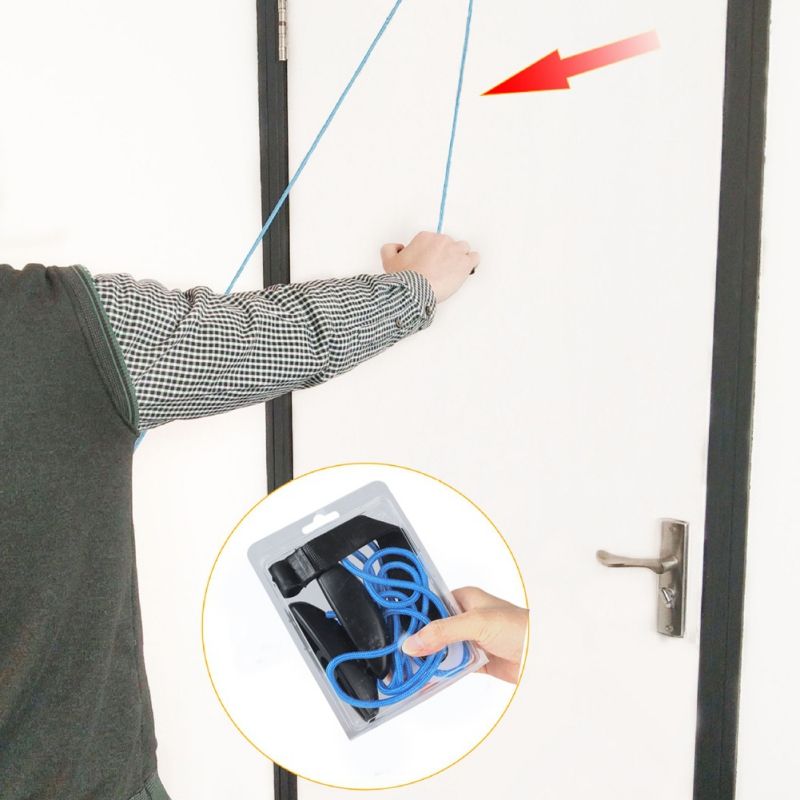 Fitness Shoulder Rope Pulley Door Anchor Hanging Pulley Trainer Resistance Band Supports  Joint Rehabilitation Training Bands WAR