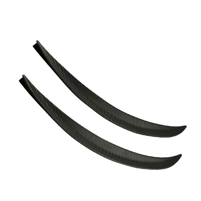 2 Pair Black Tone Vehicle Car Decorative Wheel Strip Eyebrow Sticker