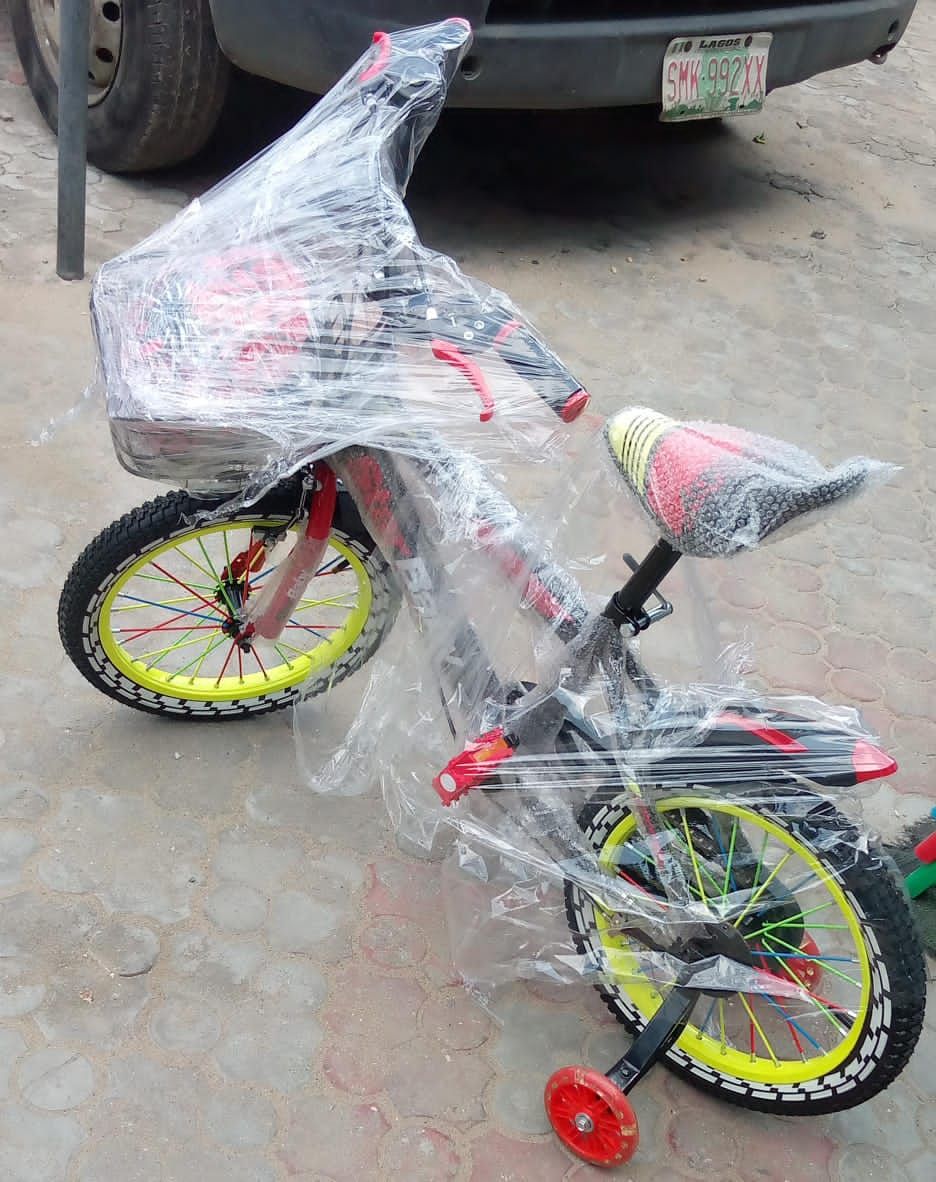 Unisex Kids Cute Bicycle Size 12 (Age 2-5years)