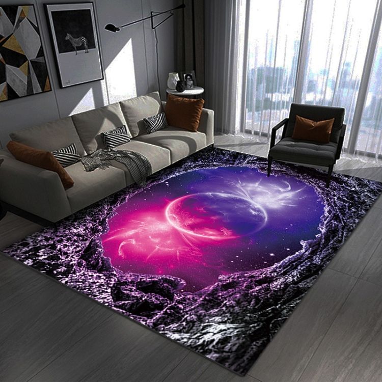 3D Visual Cosmic Planet Living Room Carpet 40x60cm