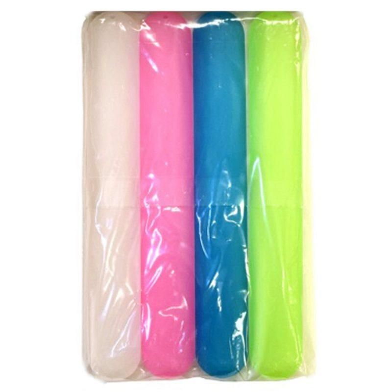 4 Pack Toothbrush Holders Case Travel Camping Cover Tube