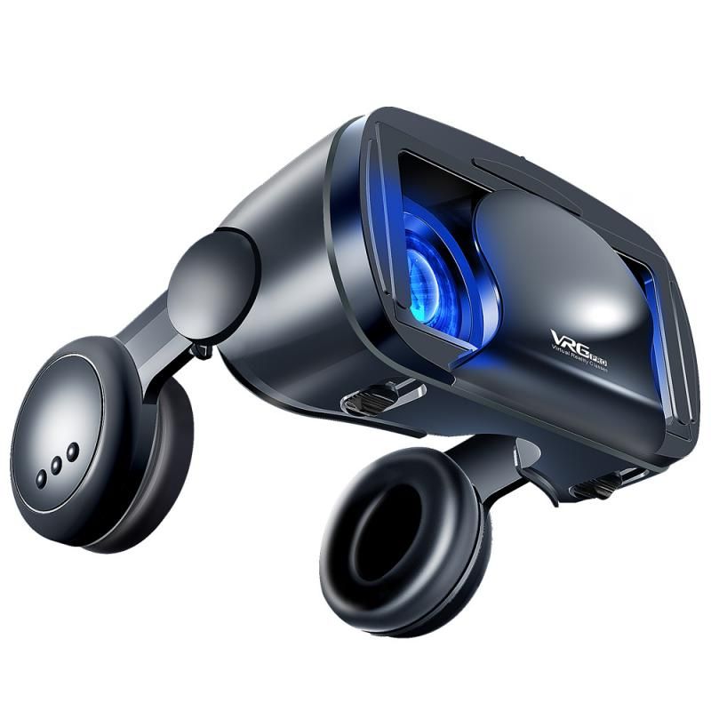 VRG Pro 3D VR Glasses Virtual Reality Full Screen Visual Wide-Angle VR Glasses Box For 5 To 7 Inch Smartphone Eyeglasses