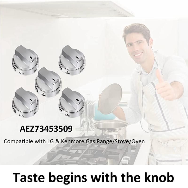 5PCS AEZ73453509 Stove Knobs Burner Control Knobs for LG
