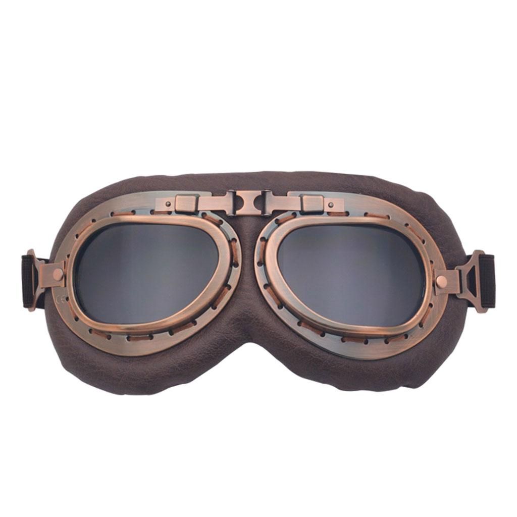 Unisex Motorcycle S Glasses Punk Eyewear For Scooter Grey