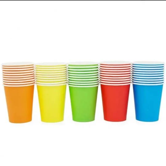 2 Pack Disposable Paper Cups (20 Pcs) Paper Coffee Cup
