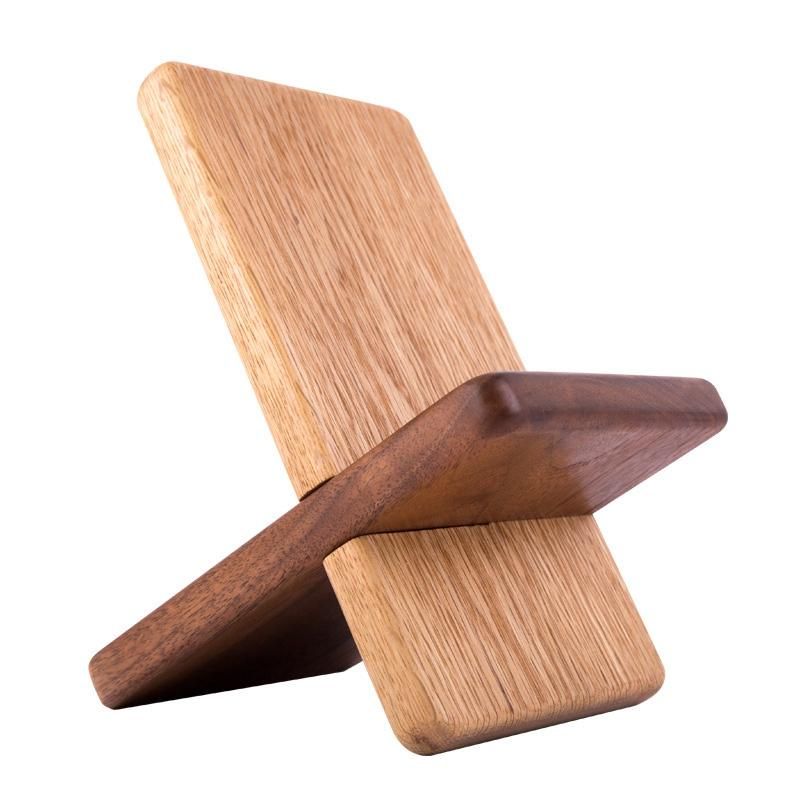 Wooden Bookshelf Solid Wood Earphone Shelf Wooden Rack Desktop Display Bookshelf Multifunctional Storage