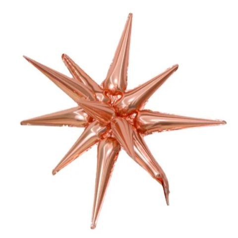 Spiky Foil Balloon Adult Party Rose Gold Colour