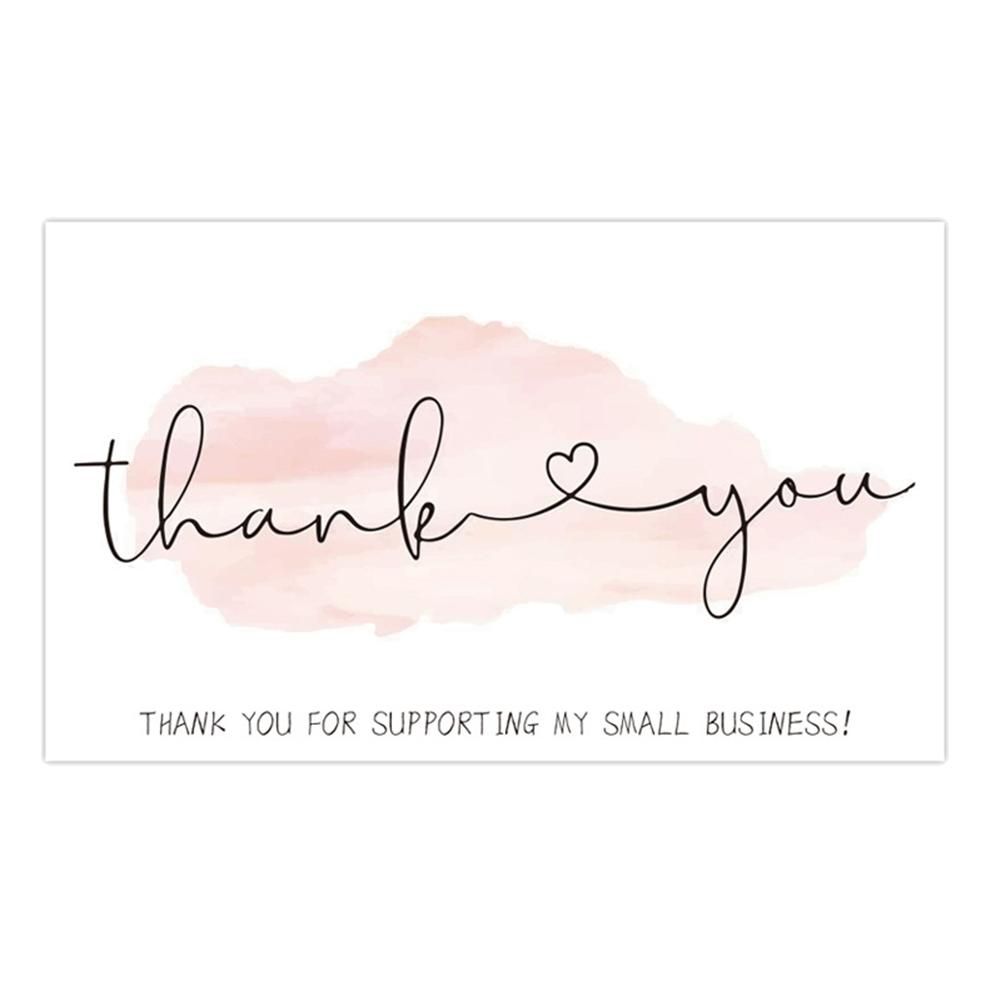 300 Pcs Exquisite Coated Paper Thank You Cards ,for Small