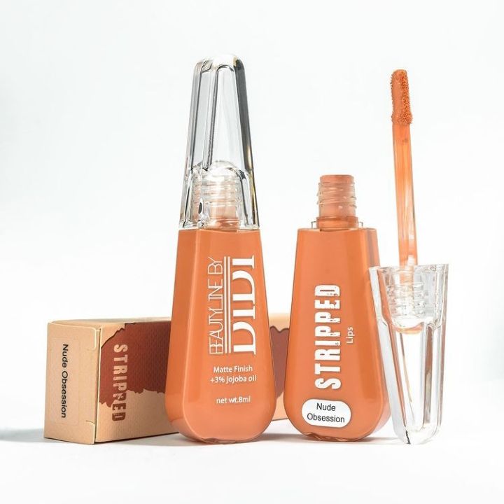 Stripped Matte Finish Liquid Lipstick ( Obsession)
