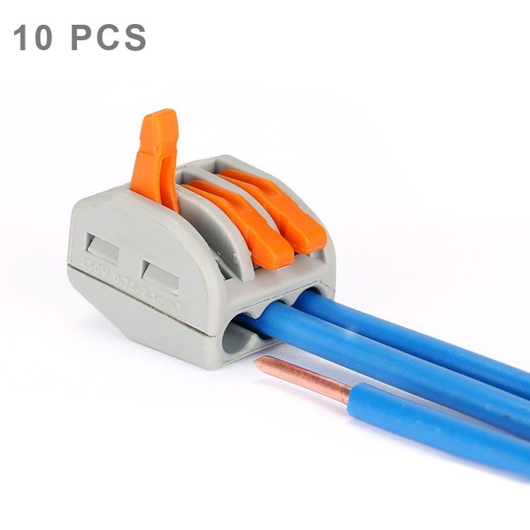 10 PCS Push Clamp Solderless Wire Connector