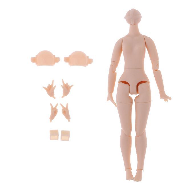 20 Joints Nude Body WHands Set For 20cm Neo Middle Blythe Doll DIY