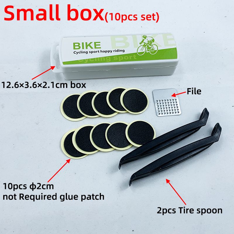 Bike Bicycle Cycling Tire Repair Kit Tool Set Inner Tube Patching Tyre Filler  Free Cold Patch