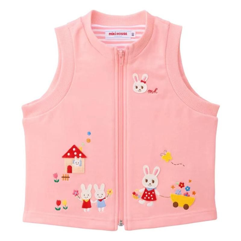 Hot-Selling New Arrival Boys And Girls Autumn And Winter Mk Embroidered Cotton Vest Three-