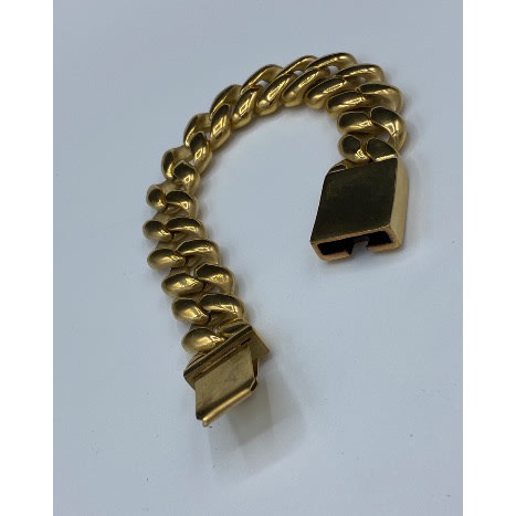 Steel Cuban Men’s Bracelet Link - Gold