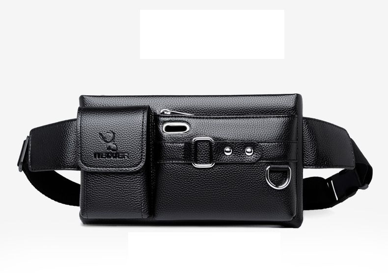 Unisex Multifunctional Leather Crossbag/ Waist Bag For Men