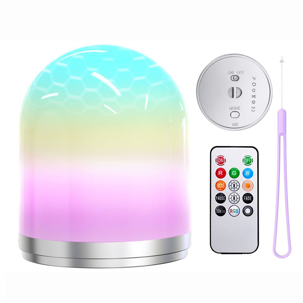 Led Night Light USB Rechargeable RGB Nightlight For Baby