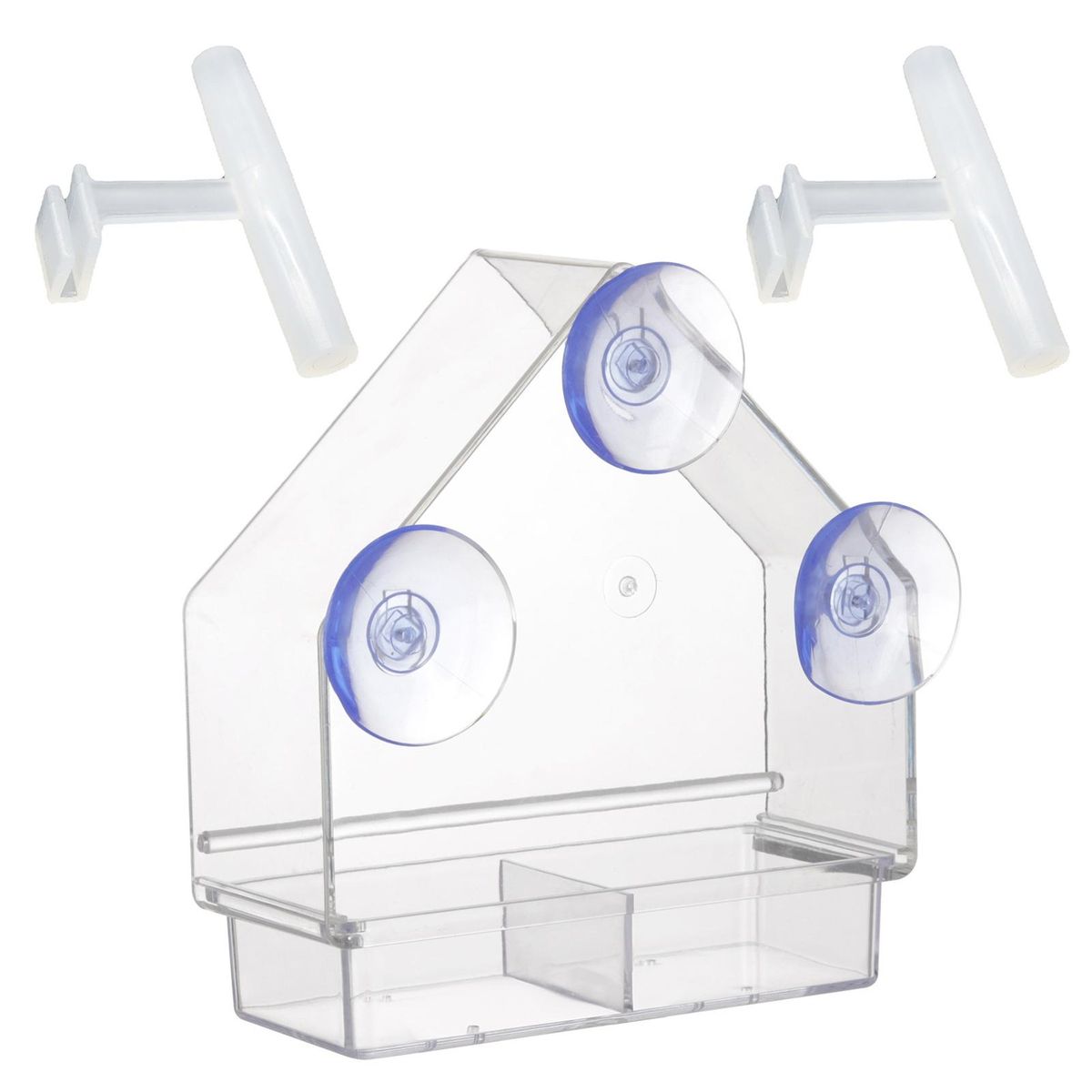 Bird Feeder Great Friction Perching Strip Parrot Feeder Clear