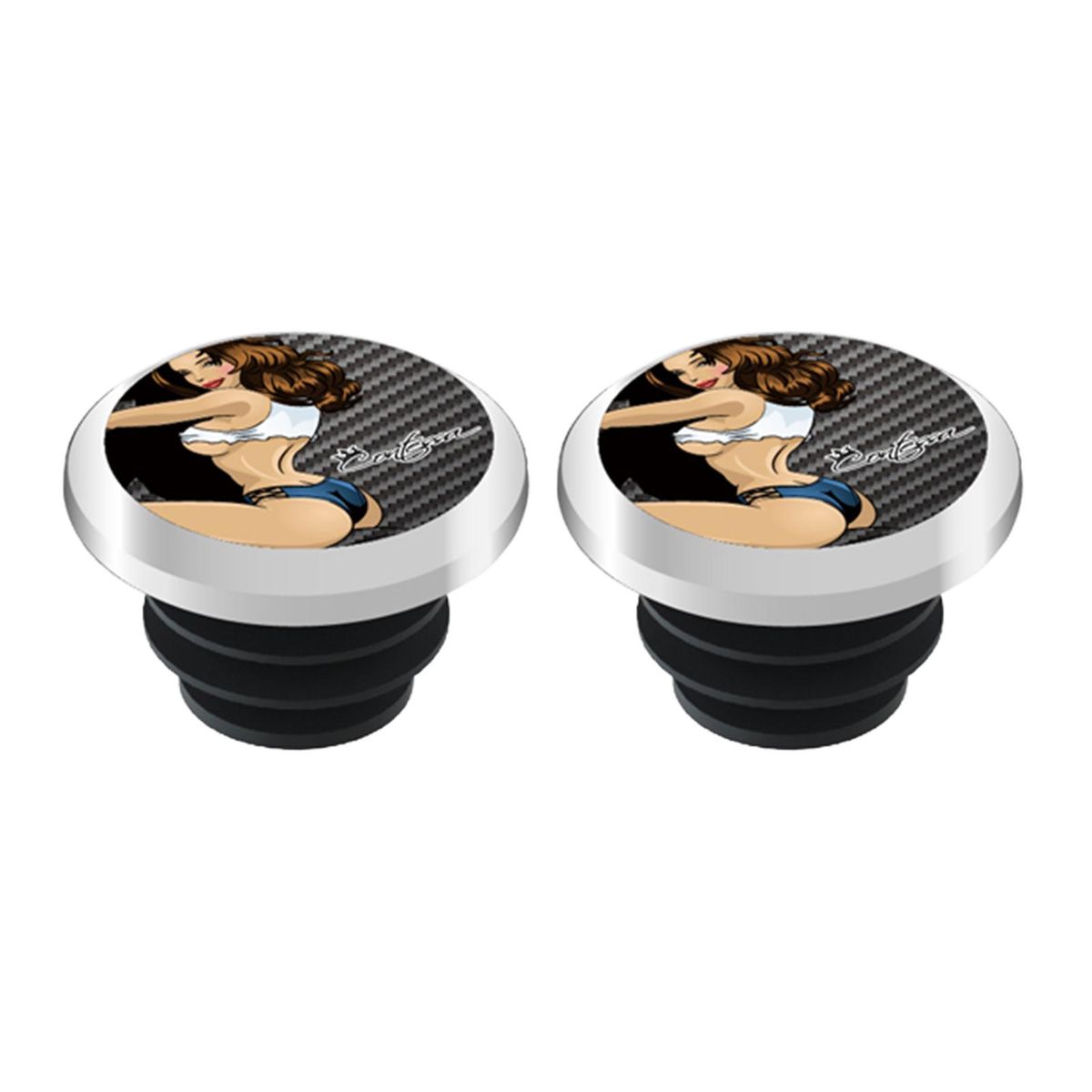 Bike Handlebar End Plugs Aluminum Alloy Handlebar Caps Bicycle Grip Bar End Caps for Mountain Road Bikes
