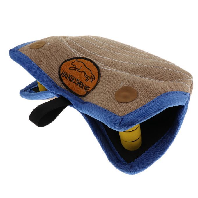 Durable Bite Dog Pillow Training Jute Tug Pet Toy Sleeve Arm Chewing