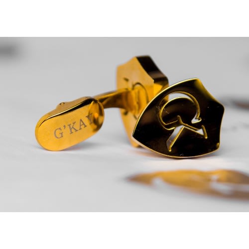 Gold Metal Cufflinks By G'kay Footprint