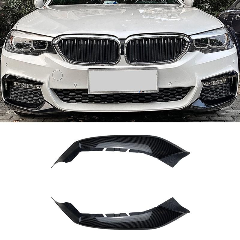 MP Style Frontper Splitter Spoiler Lip Canards For BMW- 5 Series G30 G31 M Sport 525I 530I 2018-2020