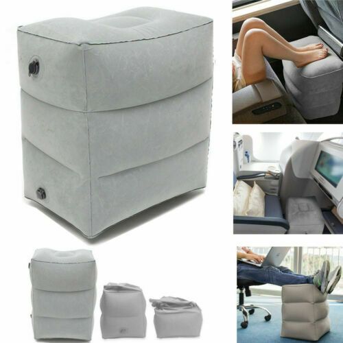 Inflatable Travel Footrest Leg Foot Rest Air Plane Pillow