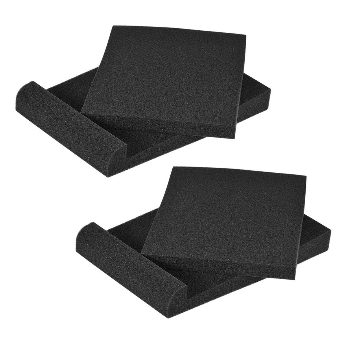 2 Sets/Pack Studio Monitor Speaker Isolation Acoustic Foam
