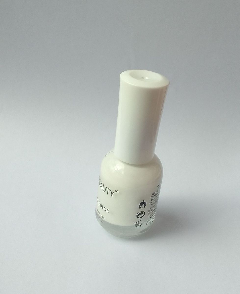 1PC NAIL POLISH, 25ml, WHITE