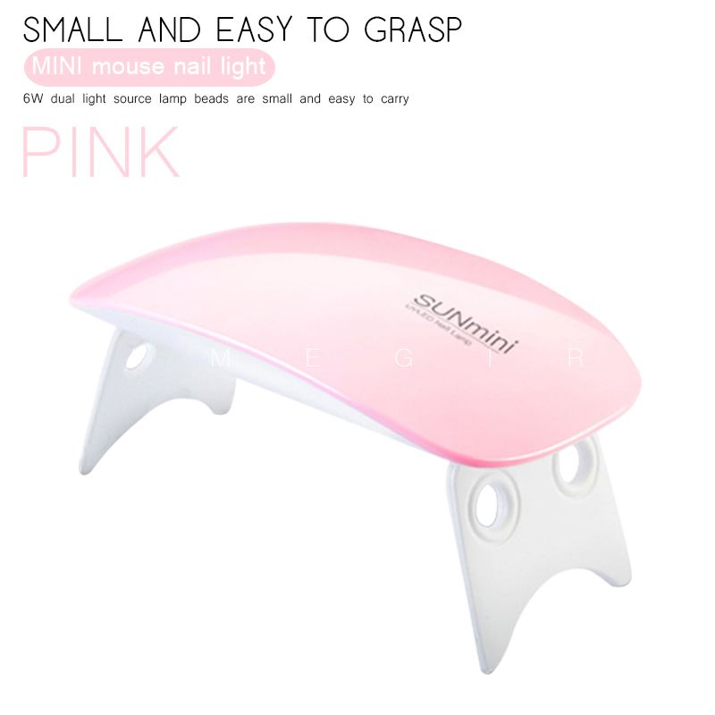 6Led Mini Portable Nail Lamp Nail Dryer For Home DIY Use
