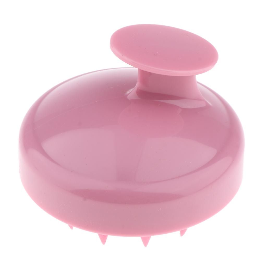 Soft Scalp Massager Brush Comb For Hair Growth Deep Light Pink