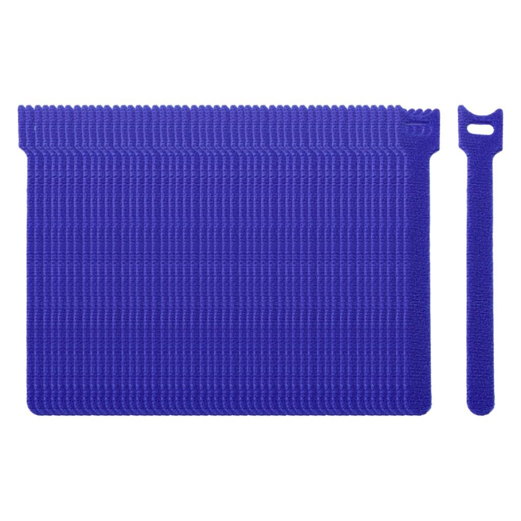 50x Nylon Strap Cable Cord Ties Cable Straps With Buckle Blue 12x150mm