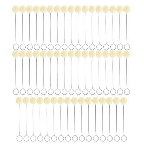 50 Pieces Wool Daubers Ball Brush Leather Dye