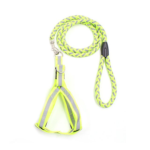 Reflective Pet Dog Round Rope Harness