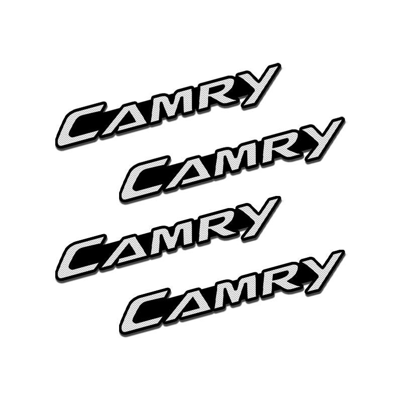 4pcs 3D aluminum speaker stereo speaker badge emblem Sticker for Toyota Camry Car modified Accessories