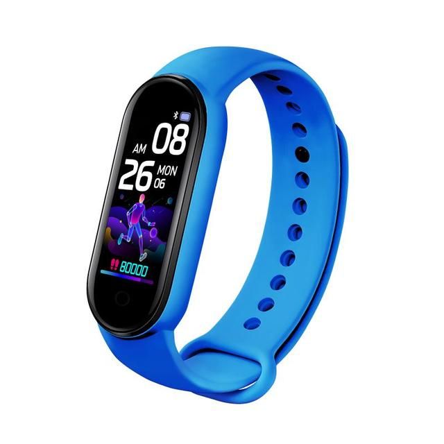 M5 Smart Band Bracelet Ip67 Waterproof Smarthwatch Blue