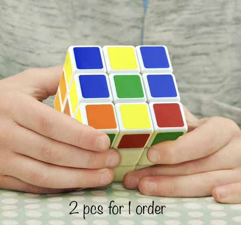 2 Pieces Toy Rubik's Cube 5.7*5.7 High Speed Rotating