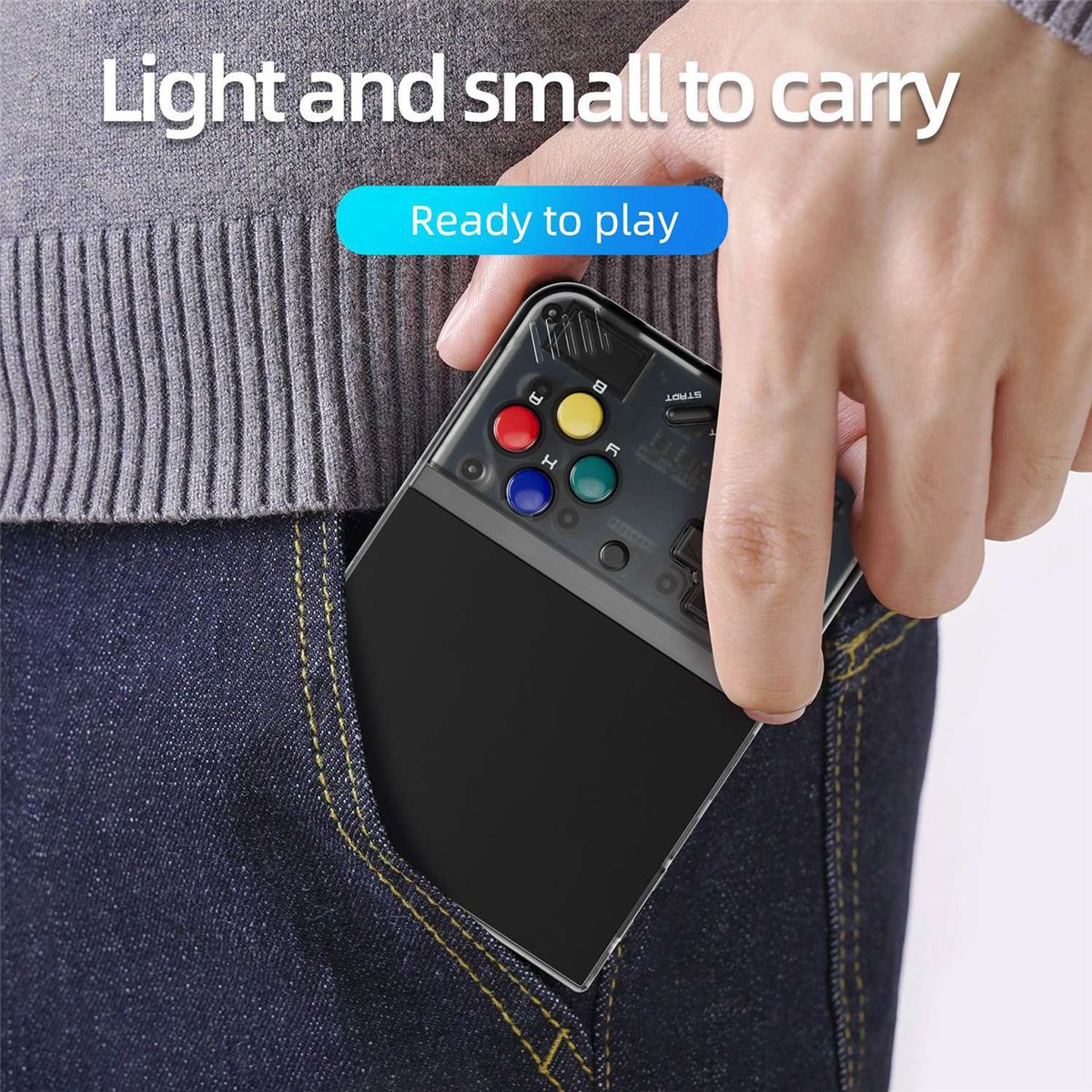 For MIYOO Mini Plus Retro Handheld Game Console 64G 3.5 Inch IPS Screen Linux System Game Player Children'S Gifts(White)