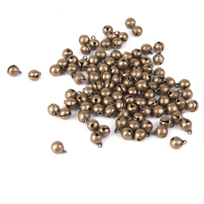 100x Brass Jingle Bells Charm Bead Jewelry Findings Charms   Crafts